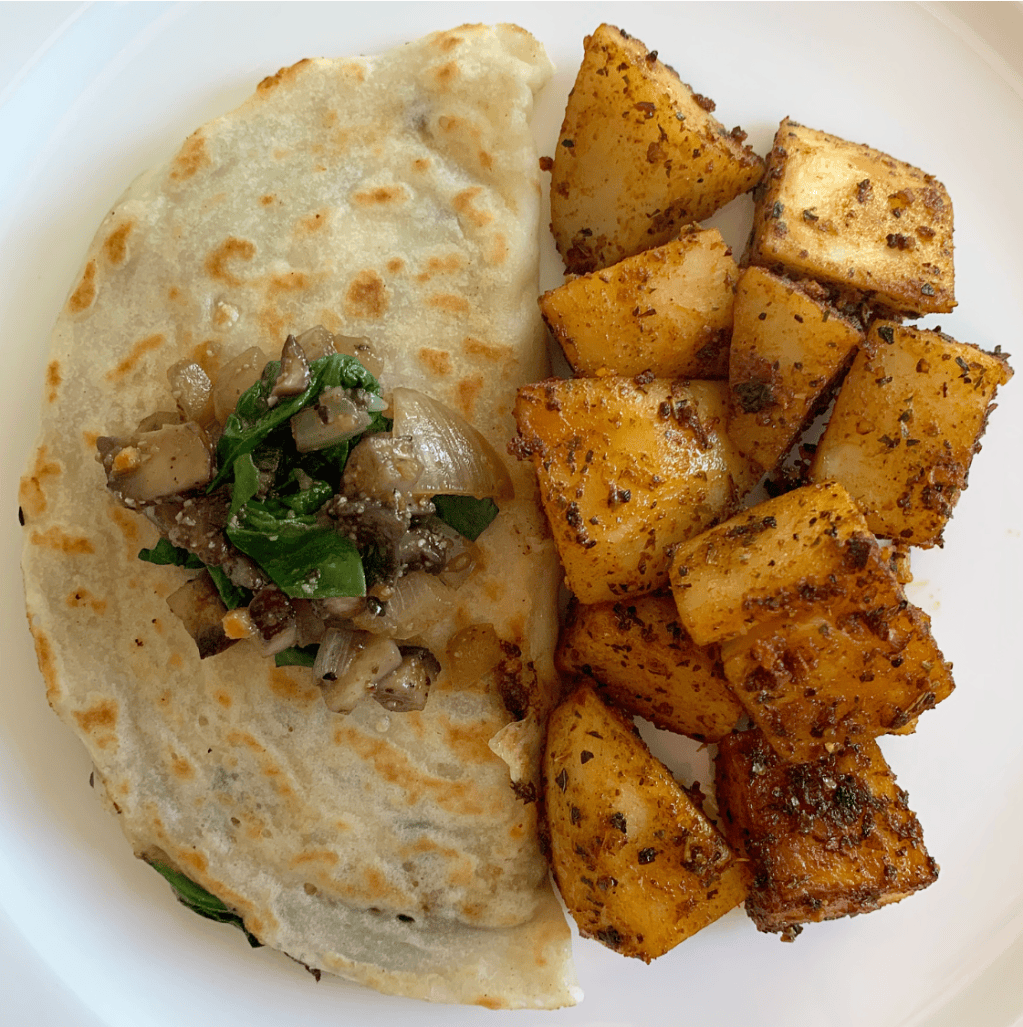 Savoury Eggless Crêpes