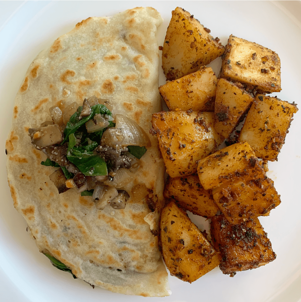 Savoury Eggless Crepes