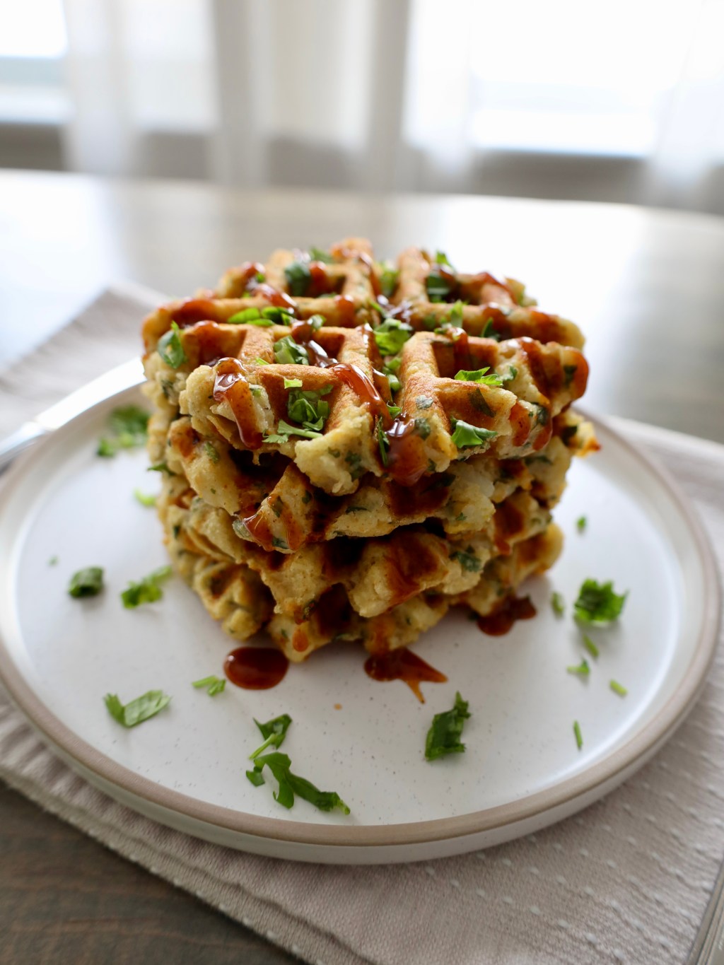 Aloo Tikki Waffles